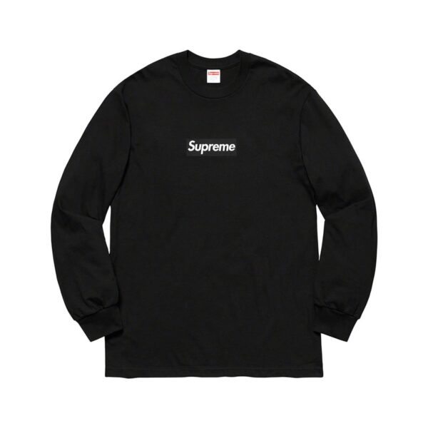 Supreme 'Box Logo' Long Sleeve Tee Black
