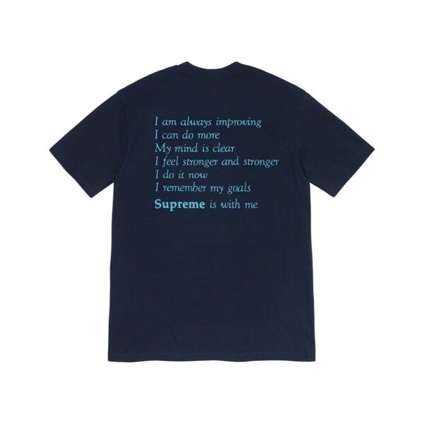 Supreme 'Stay Positive' Tee Navy Blue 2020